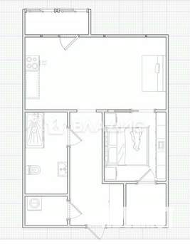 1-к квартира, вторичка, 51м2, 10/16 этаж