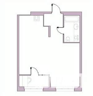 1-к квартира, вторичка, 49м2, 10/16 этаж