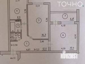 2-к квартира, вторичка, 65м2, 2/5 этаж