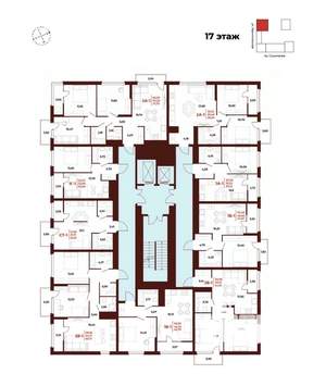 3-к квартира, вторичка, 72м2, 17/18 этаж