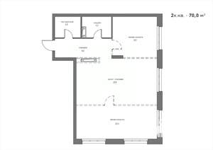 2-к квартира, вторичка, 79м2, 15/21 этаж