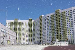 2-к квартира, строящийся дом, 61м2, 7/18 этаж