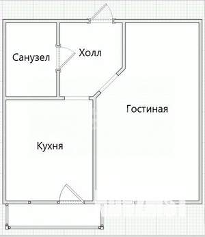 1-к квартира, вторичка, 39м2, 9/16 этаж