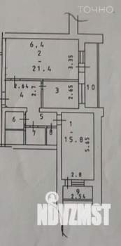 2-к квартира, вторичка, 63м2, 9/9 этаж