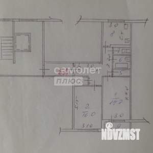 2-к квартира, вторичка, 53м2, 2/9 этаж