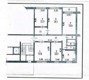 5-к квартира, вторичка, 102м2, 1/9 этаж