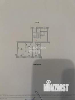 2-к квартира, вторичка, 53м2, 1/9 этаж