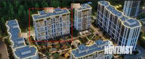 2-к квартира, строящийся дом, 73м2, 11/14 этаж