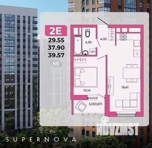 2-к квартира, вторичка, 40м2, 16/20 этаж