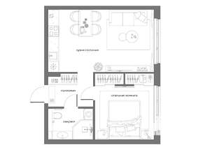 1-к квартира, вторичка, 43м2, 17/21 этаж