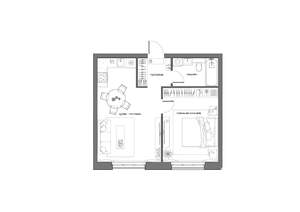 1-к квартира, вторичка, 47м2, 12/21 этаж