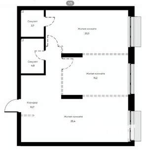 2-к квартира, вторичка, 80м2, 10/23 этаж