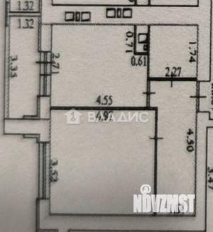 2-к квартира, вторичка, 46м2, 15/16 этаж