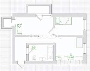 1-к квартира, вторичка, 32м2, 3/4 этаж