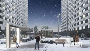 2-к квартира, строящийся дом, 65м2, 8/17 этаж