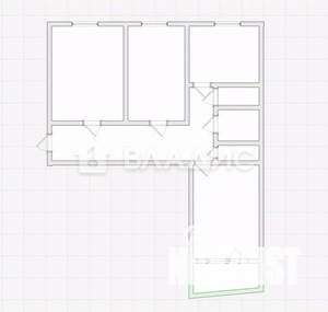 3-к квартира, вторичка, 68м2, 2/9 этаж