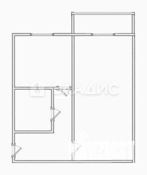 1-к квартира, вторичка, 33м2, 3/9 этаж