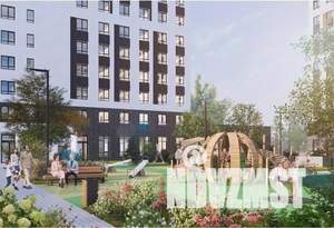 1-к квартира, строящийся дом, 34м2, 16/18 этаж