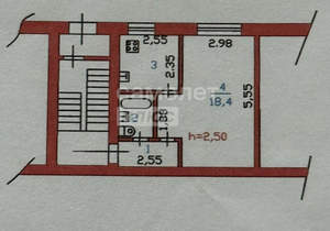1-к квартира, вторичка, 30м2, 1/5 этаж