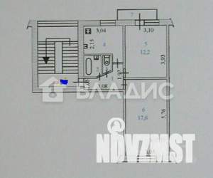 2-к квартира, вторичка, 44м2, 3/5 этаж
