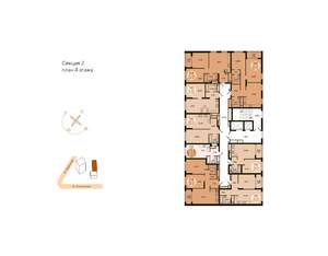 1-к квартира, вторичка, 42м2, 4/18 этаж