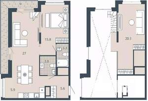 1-к квартира, вторичка, 91м2, 22/23 этаж