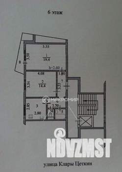 2-к квартира, вторичка, 54м2, 6/9 этаж