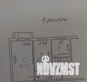 2-к квартира, вторичка, 43м2, 4/5 этаж