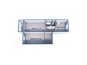2-к квартира, вторичка, 60м2, 4/5 этаж
