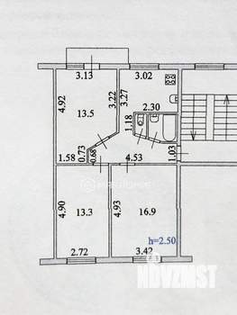 3-к квартира, вторичка, 60м2, 5/5 этаж