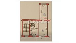 2-к квартира, вторичка, 45м2, 5/5 этаж