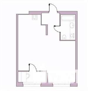 1-к квартира, вторичка, 49м2, 7/16 этаж