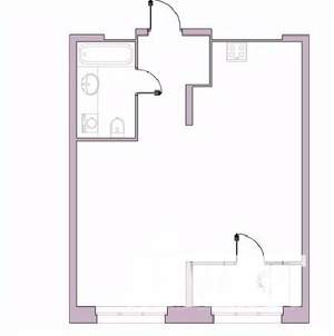 1-к квартира, вторичка, 49м2, 3/16 этаж