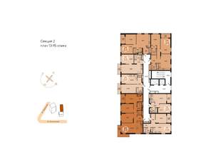 2-к квартира, вторичка, 69м2, 13/18 этаж