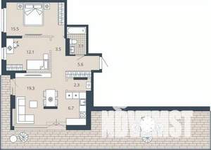 2-к квартира, вторичка, 95м2, 16/23 этаж