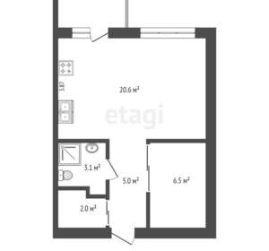 2-к квартира, вторичка, 37м2, 7/16 этаж