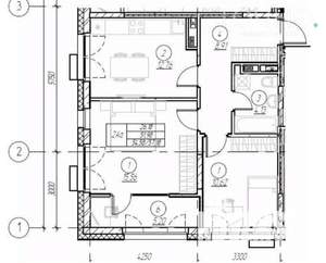 2-к квартира, вторичка, 57м2, 2/16 этаж