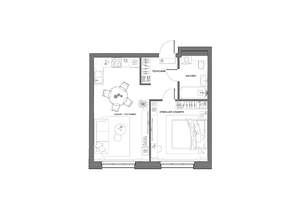 1-к квартира, вторичка, 45м2, 12/21 этаж