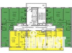 3-к квартира, строящийся дом, 74м2, 11/18 этаж