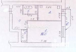 1-к квартира, вторичка, 42м2, 8/10 этаж