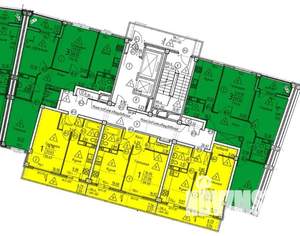 3-к квартира, строящийся дом, 70м2, 17/18 этаж