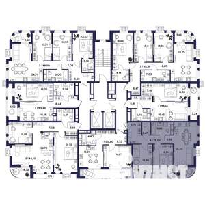 2-к квартира, вторичка, 75м2, 5/18 этаж