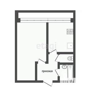 1-к квартира, вторичка, 41м2, 3/9 этаж