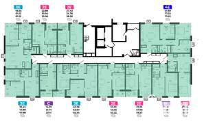 2-к квартира, вторичка, 40м2, 1/20 этаж