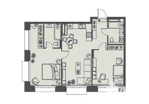 2-к квартира, вторичка, 76м2, 10/23 этаж