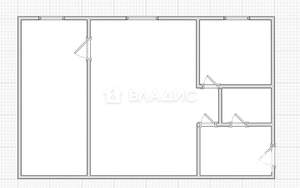 2-к квартира, вторичка, 41м2, 1/4 этаж