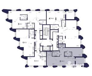 2-к квартира, вторичка, 85м2, 2/23 этаж