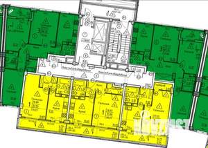 3-к квартира, строящийся дом, 71м2, 2/18 этаж