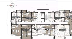 2-к квартира, строящийся дом, 37м2, 8/16 этаж