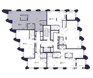 3-к квартира, вторичка, 92м2, 2/23 этаж